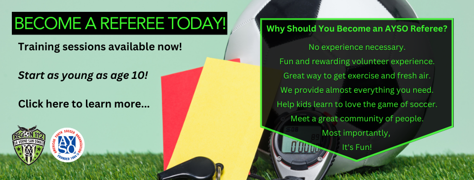 Become a Referee Today!