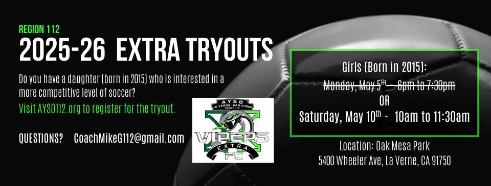 Extra Program Tryouts - 2015 Girls
