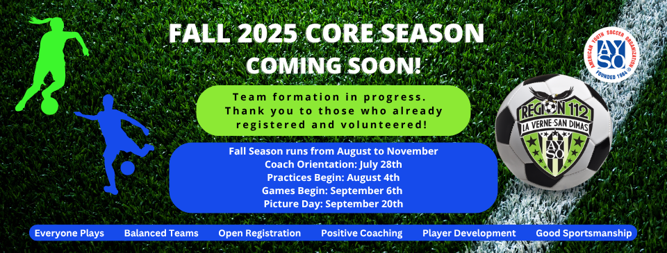 2025 Fall Season Coming Soon!
